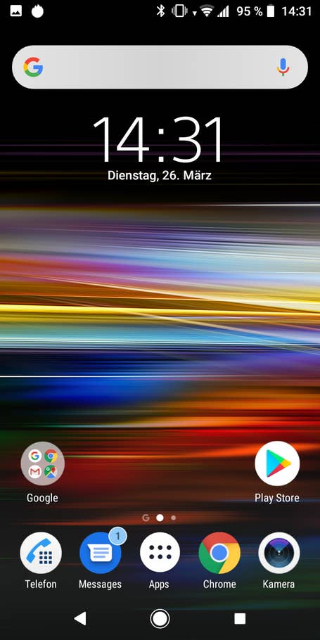 So sieht die Nutzeroberfläche des Sony Xperia L3 aus.