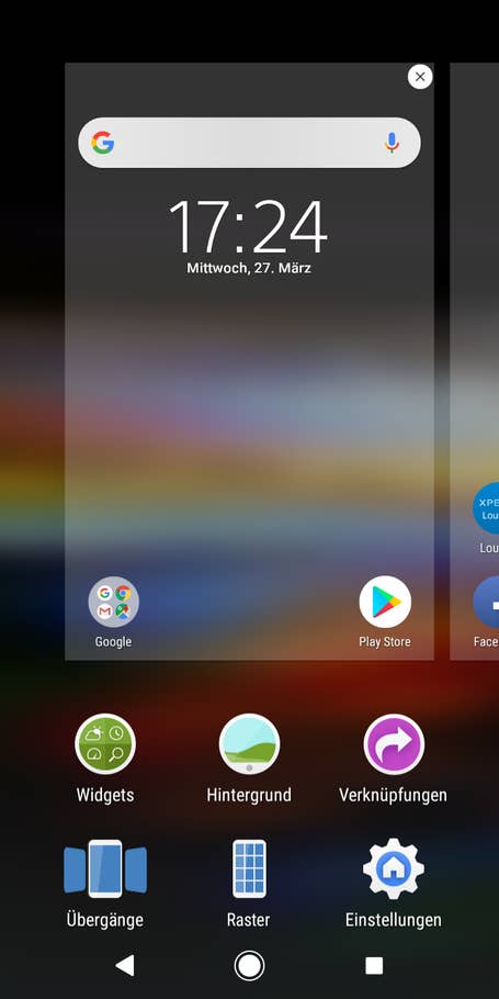 So sieht die Nutzeroberfläche des Sony Xperia L3 aus.