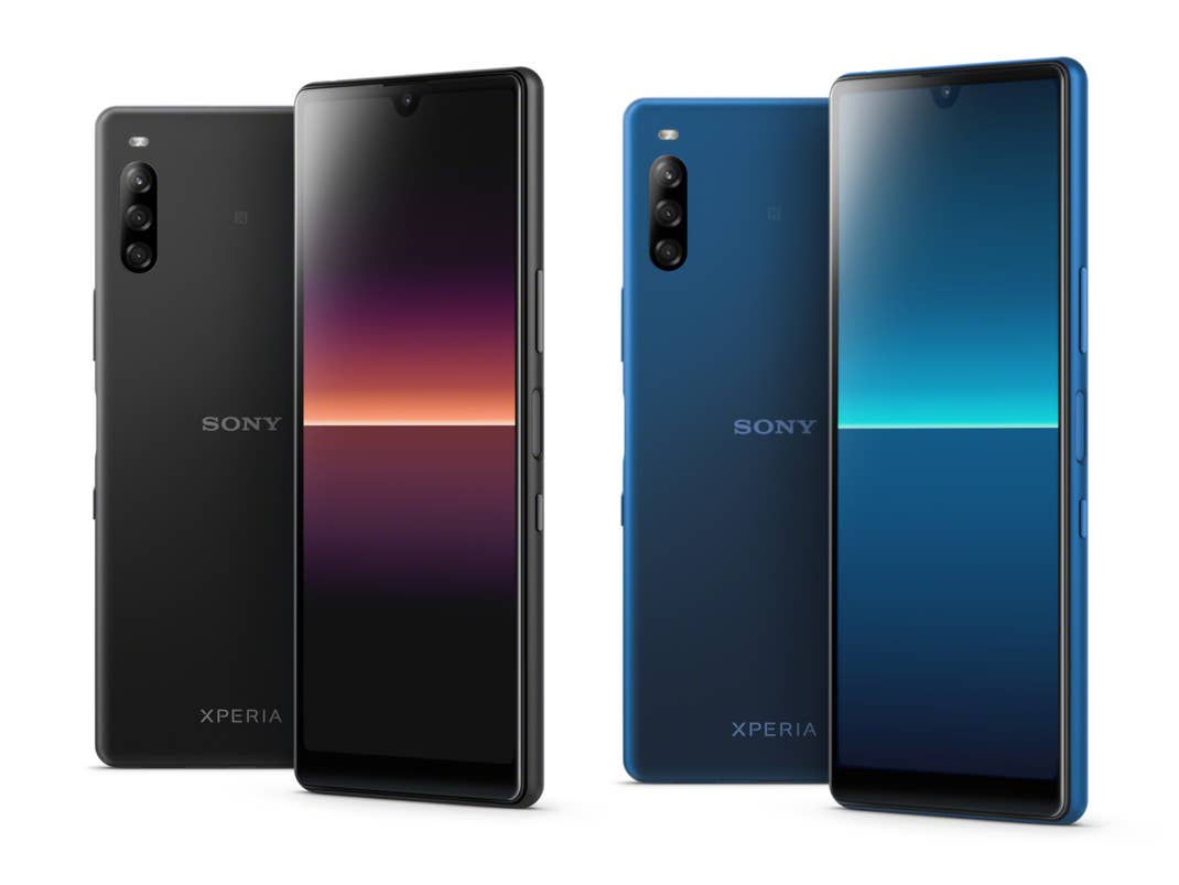 Sony Xperia L4 in Schwarz und Blau