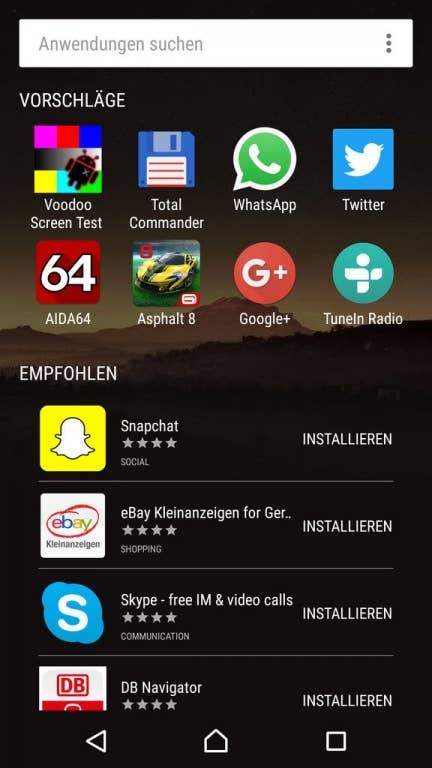 Sony Xperia X Performance: Screenshots
