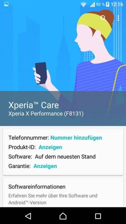 Sony Xperia X Performance: Screenshots