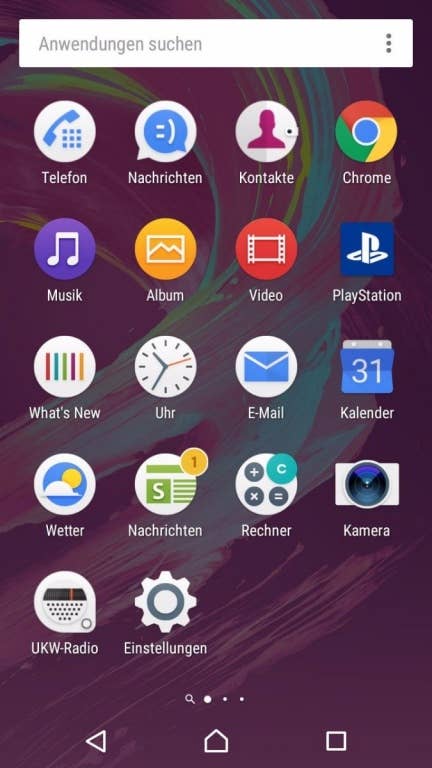 Sony Xperia XA - Die Software im Überblick