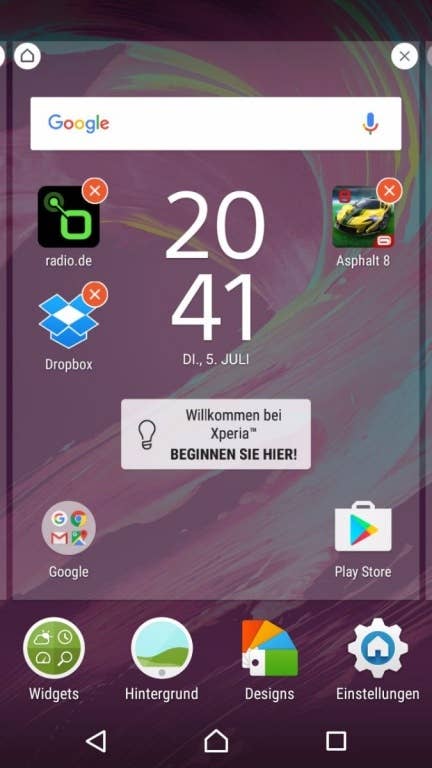 Sony Xperia XA - Die Software im Überblick