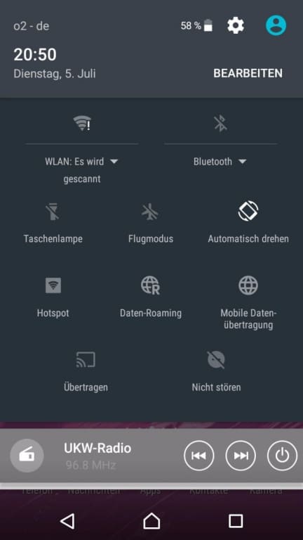 Sony Xperia XA - Die Software im Überblick