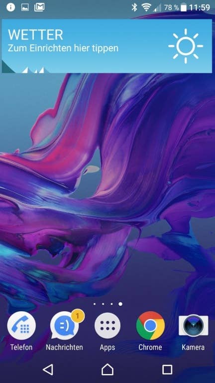 Sony Xperia XZ: Oberfläche, Menü und Musikplayer