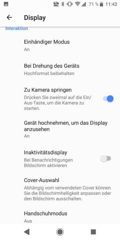 Sony Xperia XZ2 Compact im Test: Display