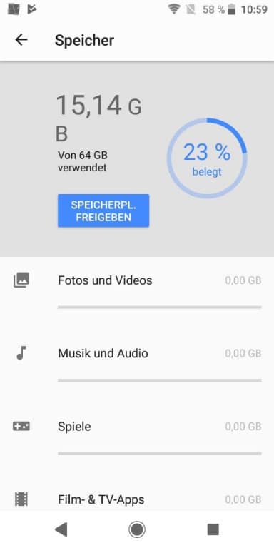 Sony Xperia XZ2 Compact im Test: Screenshots