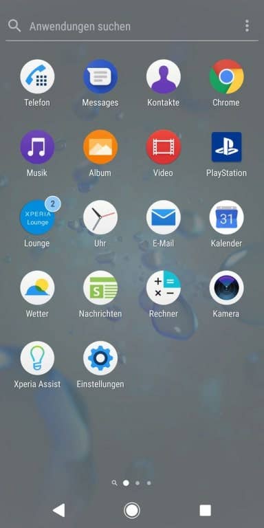 Sony Xperia XZ2: Screenshots