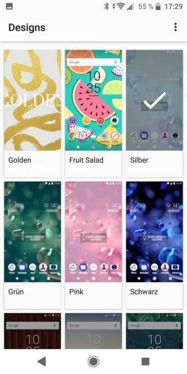 Sony Xperia XZ2: Screenshots