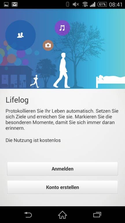 Sony Xperia Z3: Benutzeroberfläche