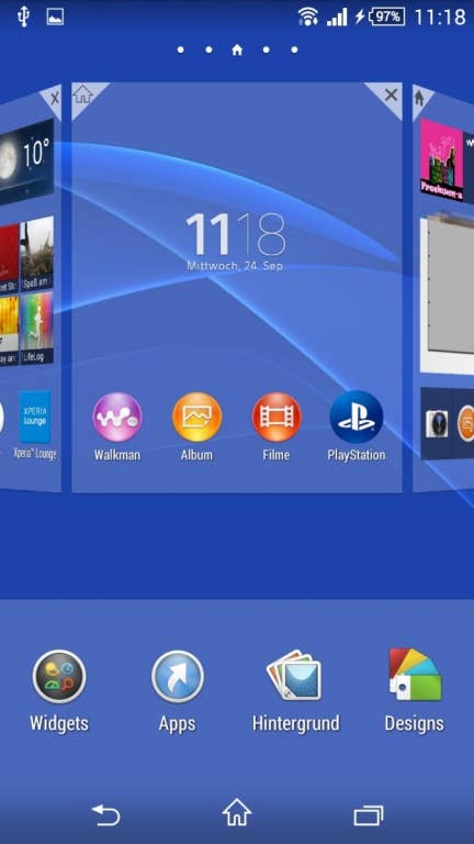 Sony Xperia Z3 Compact: Nutzeroberfläche