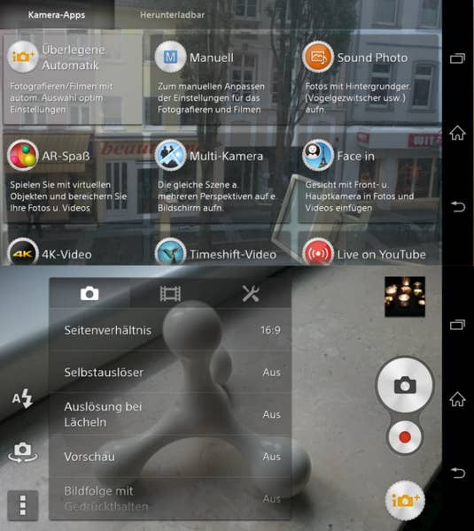 Sony Xperia Z3 Kamera-Modi Test