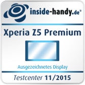 Sony Xperia Z5 Premium Testsiegel Display