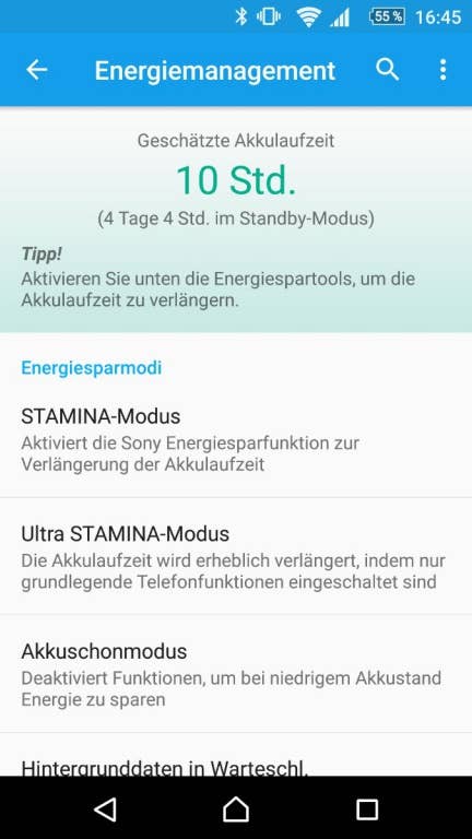 Sony Xperia Z5: Screenshots