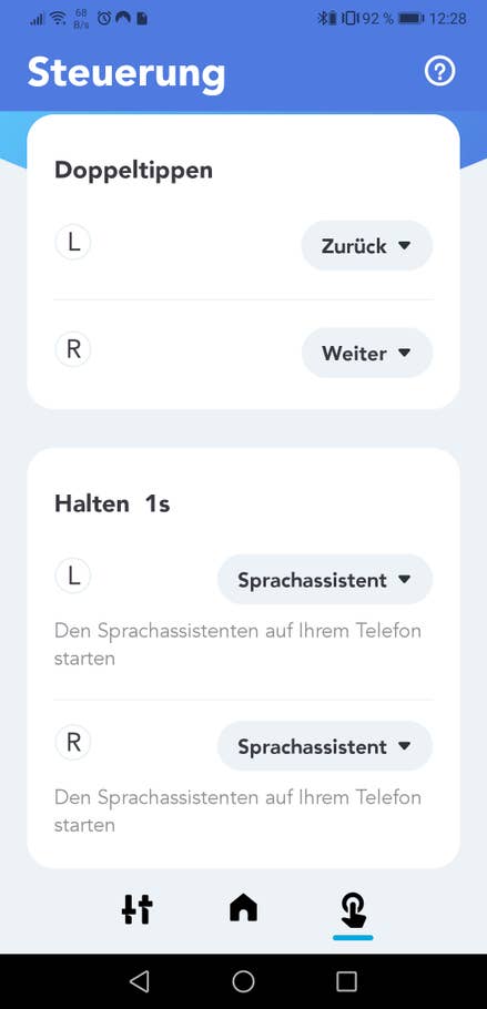 Die Bedienung kann nach den eigenen Vorstellungen angepasst werden.
