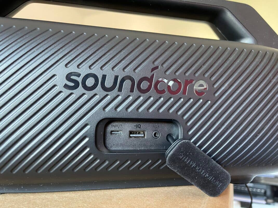 Soundcore Motion Boom Plus Anschlüsse