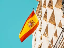 Die Flagge von Spanien