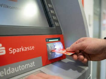 Geldautomat der Sparkasse