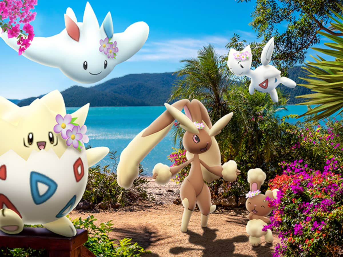 Spring into Spring Header In Pokémon Go startet offiziell der Frühling.