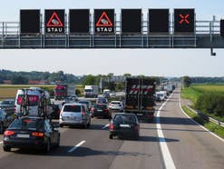 Stau auf einer Autobahn