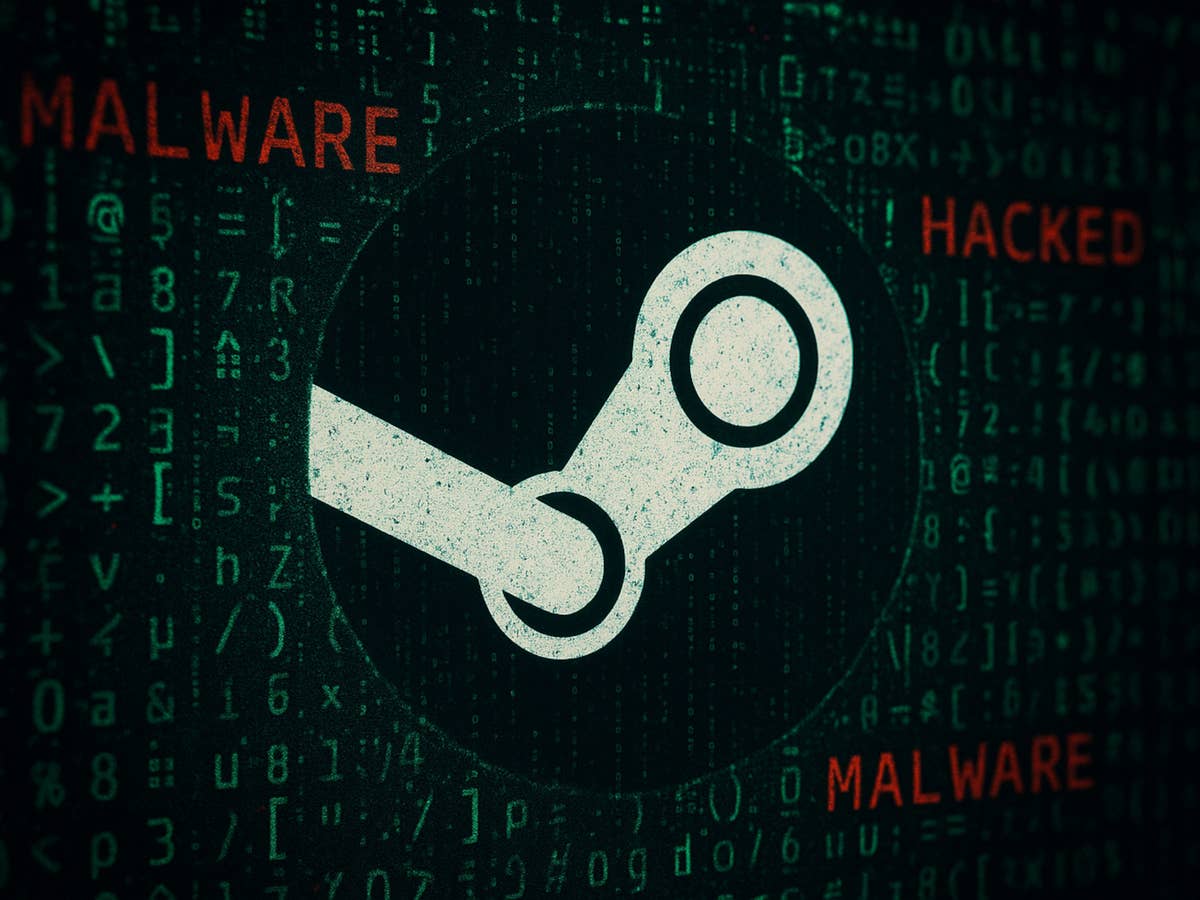 Steam Logo Hacker Hintergrund