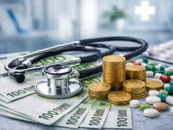 100-Euro-Scheine und Medikamente