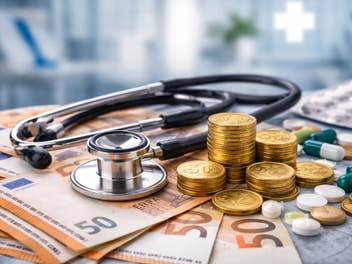 Euroscheine und Münzen