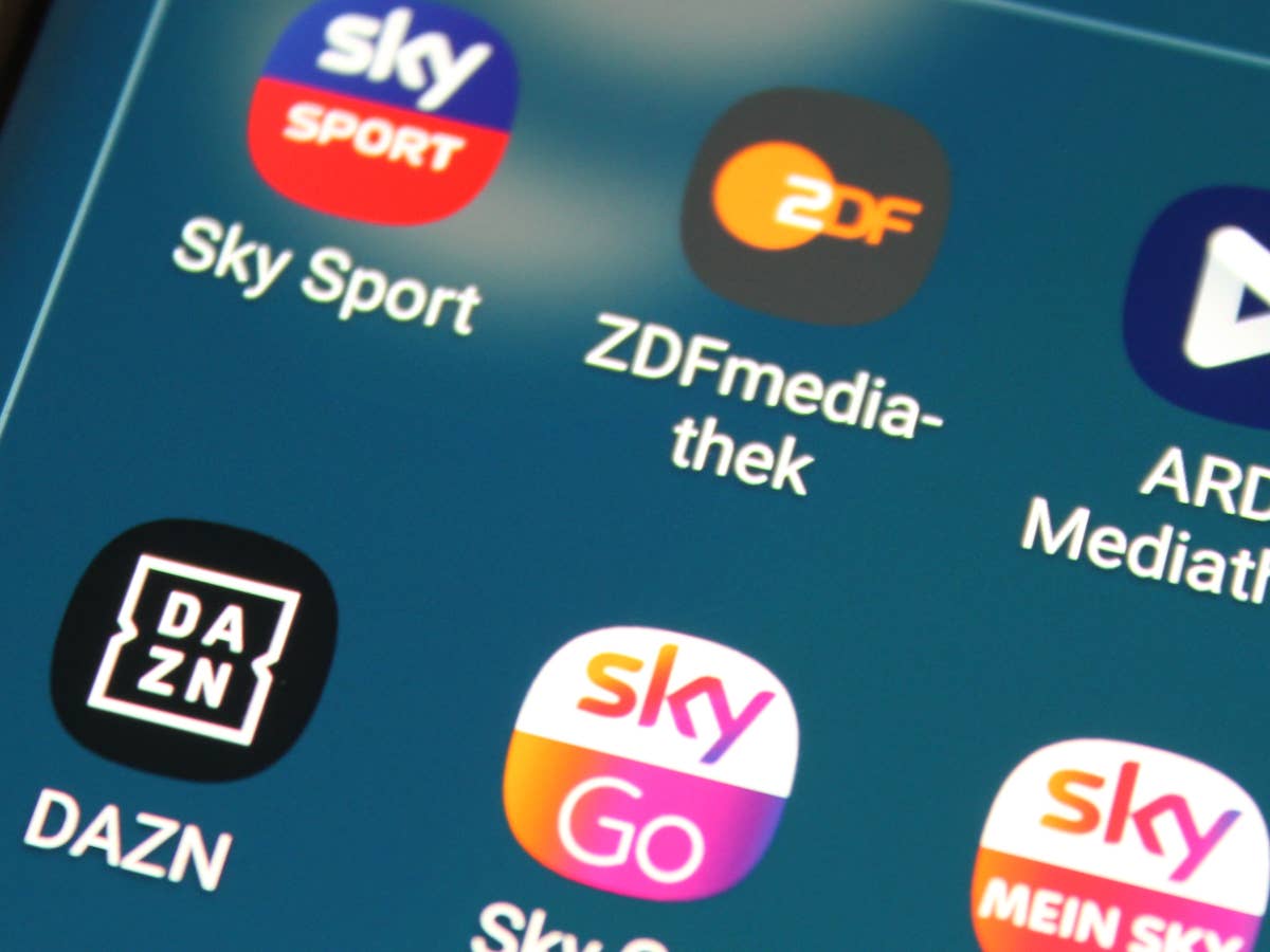 Apps von Sky, DAZN, ZDF und ARD