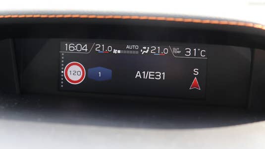 Subaru Eyesight Verkehrsschilderkennung Test