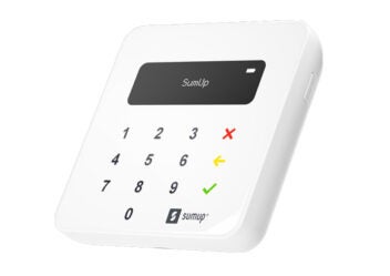 Kartenlesegerät für kontaktloses Bezahlen oder Mobile Payment von SumUp
