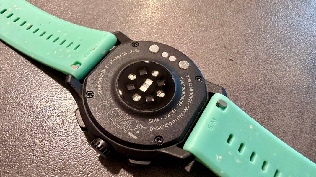 Rückseite der Suunto Run 2.