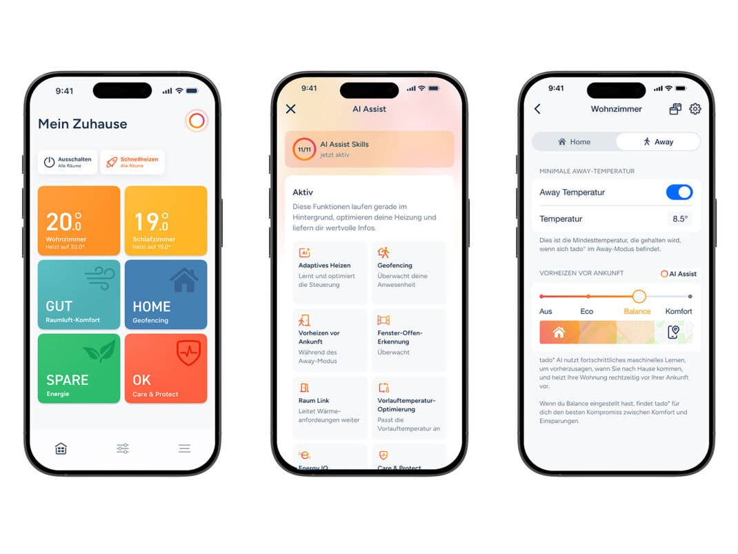 tado° AI Assist Screenshots