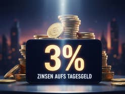 Symbolbild für 3 Prozent ZInsen aufs Tagesgeld.