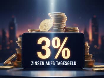 Symbolbild für 3 Prozent ZInsen aufs Tagesgeld.