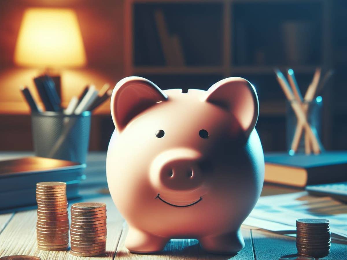 Tagesgeld-Kracher: Diese Bank zahlt neuen Spitzenzins Sparschwein steht auf einem Schreibtisch.