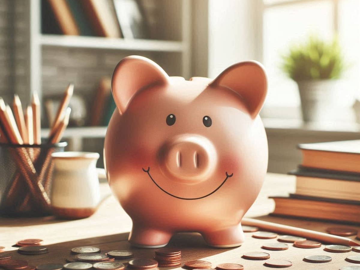Tagesgeld-Kracher: Jetzt winken 4,01 Prozent Zinsen Sparschwein steht auf einem Schreibtisch im Sonnenlicht.