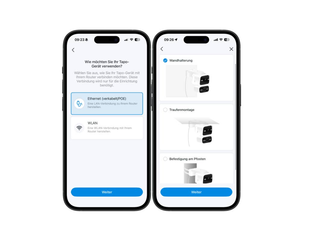 Screenshot aus der Tapo-App