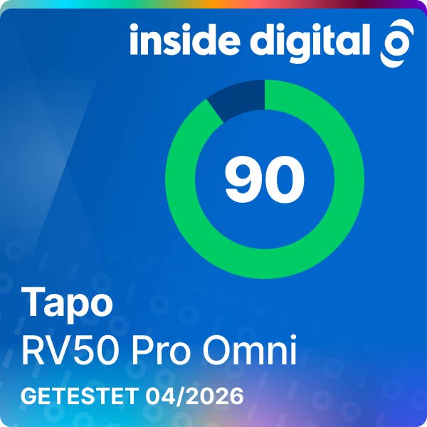 Testsiegel Tapo RV50 Pro Omni