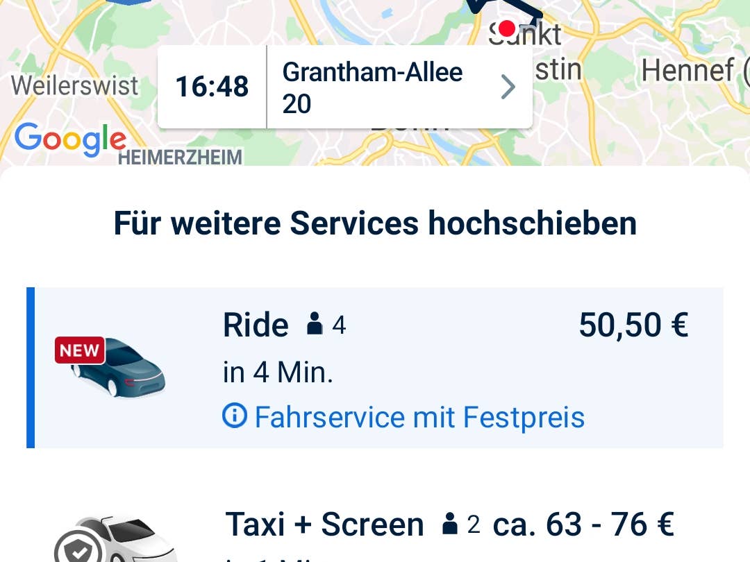 Taxi Rechner Dusseldorfnull