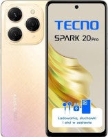 Tecno Spark 20 Pro Vorderseite und Rückseite