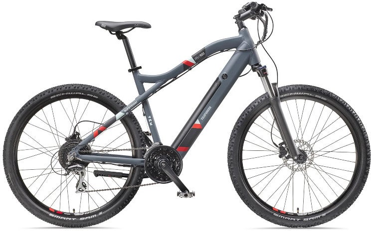 Telefunken E-Bike Mountainbike Aufsteiger M922 in der Seitenansicht.