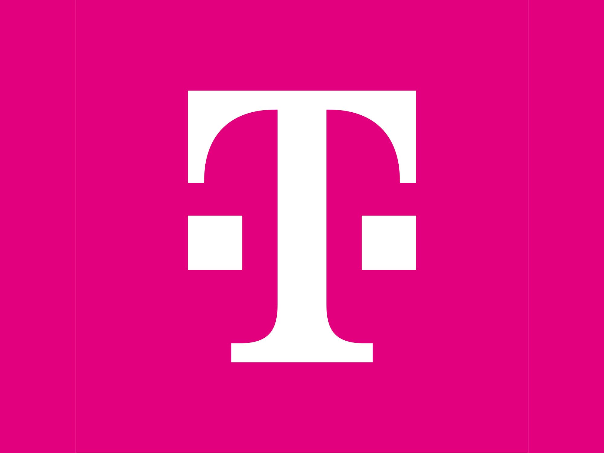 Telekom-Logo mit Hintergrund