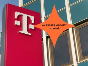 Telekom-Logo an einem Store