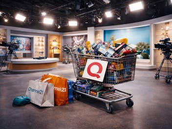 Blick in ein Teleshopping-Studio