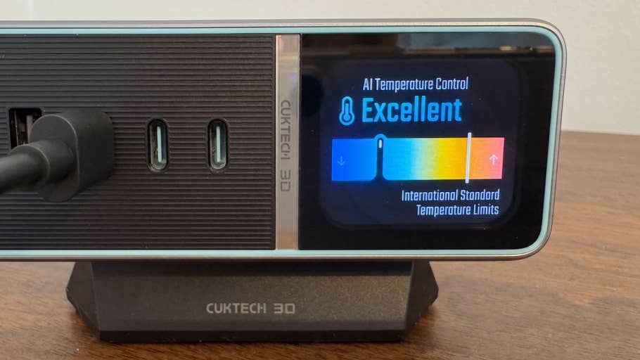 Cuktech Ladestation Bildschirm Temperaturkontrolle