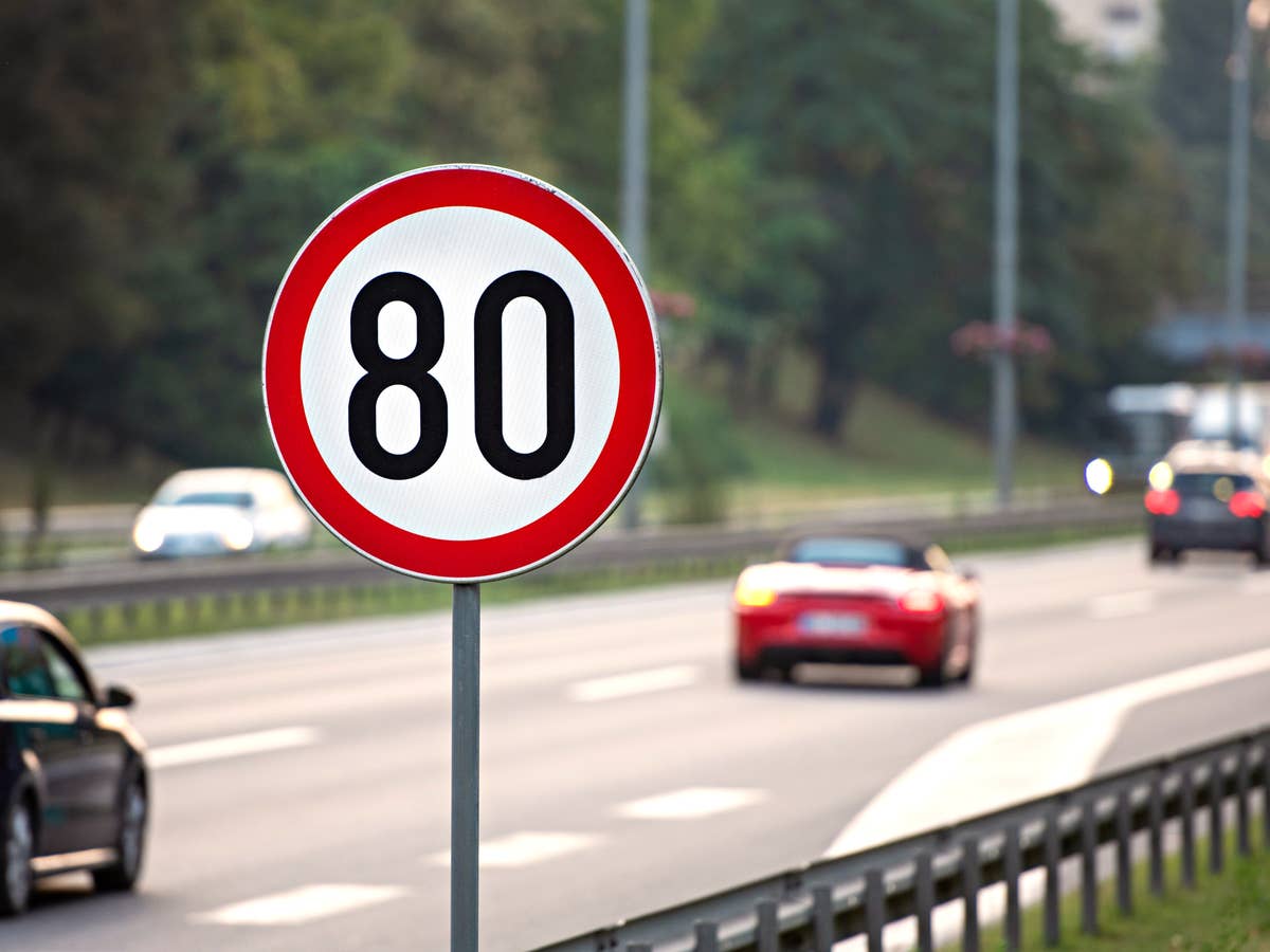 Tempolimit Verkehrsschild