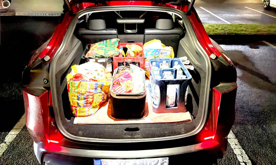 Kofferraumvolumen im Tesla Model Y Performance.