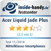 Testsiegel Acer Liquid Jade Plus