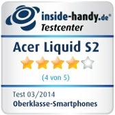 Testsiegel Acer Liquid S2