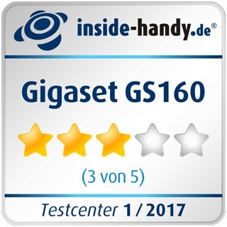 Testsiegel des Gigaset GS160